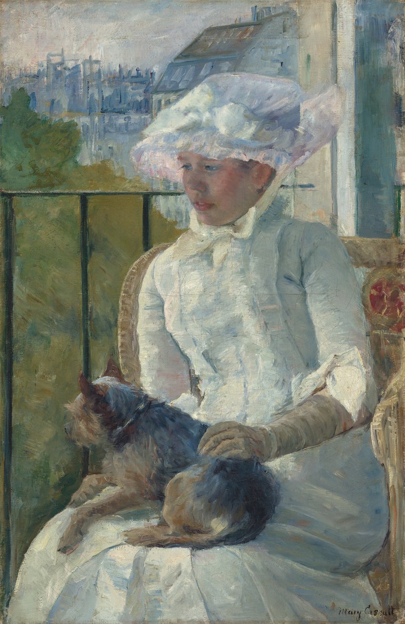 Joven en una ventana, c.1883-84 de Mary Cassatt