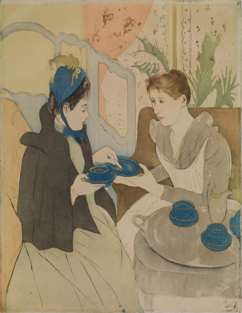 Fiesta del té de la tarde de Mary Cassatt