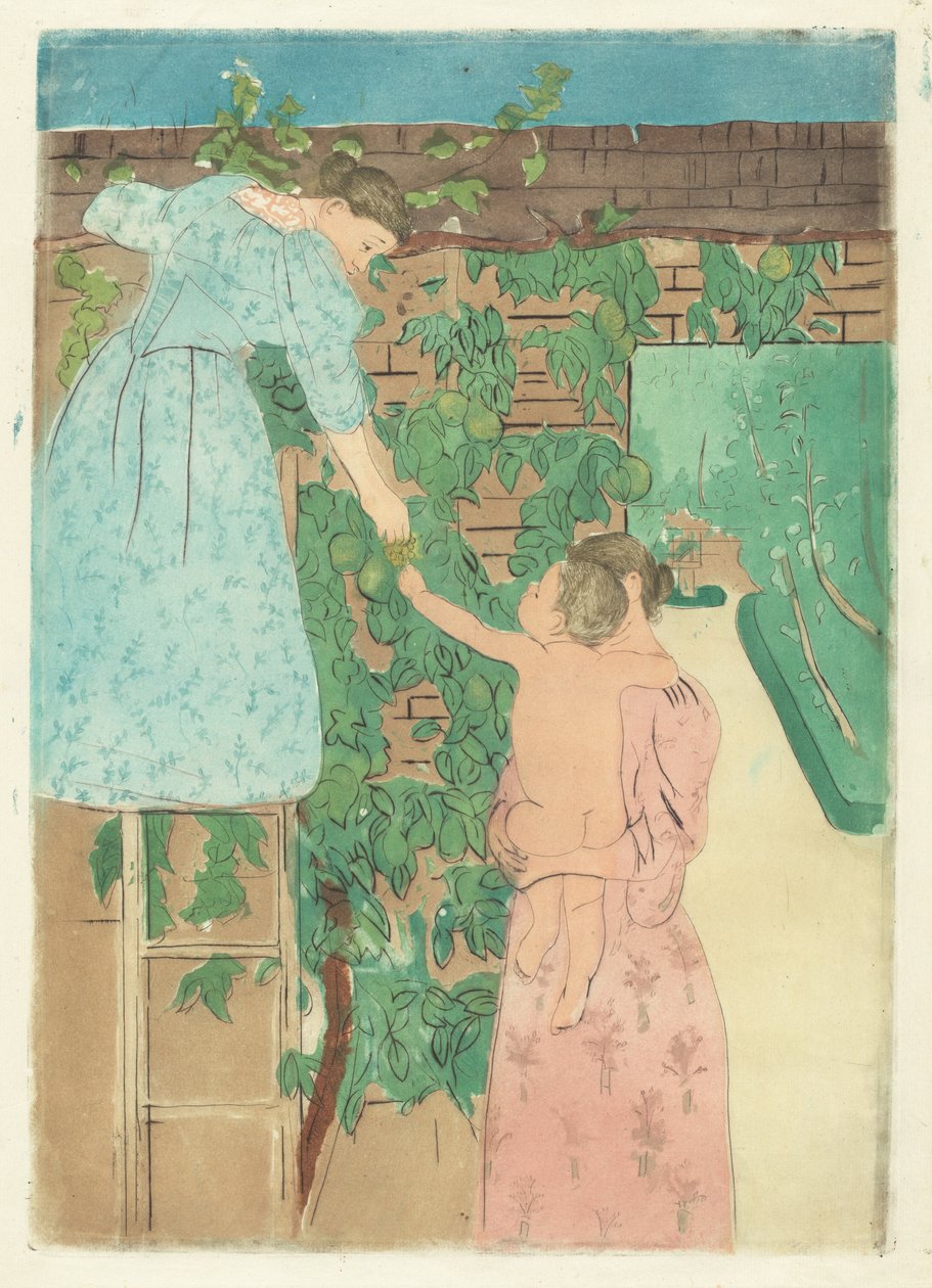Recolectando fruta de Mary Cassatt