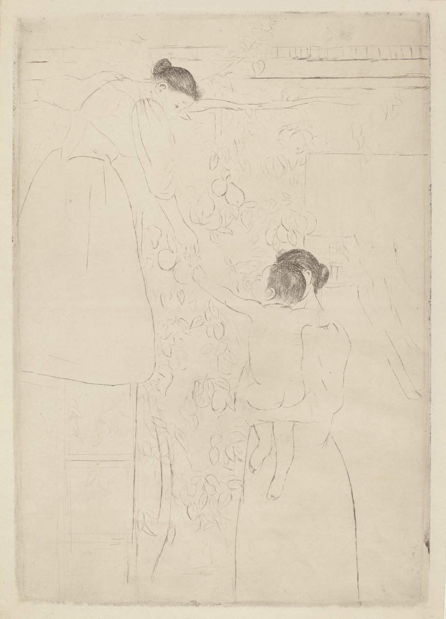Recolectando fruta de Mary Cassatt
