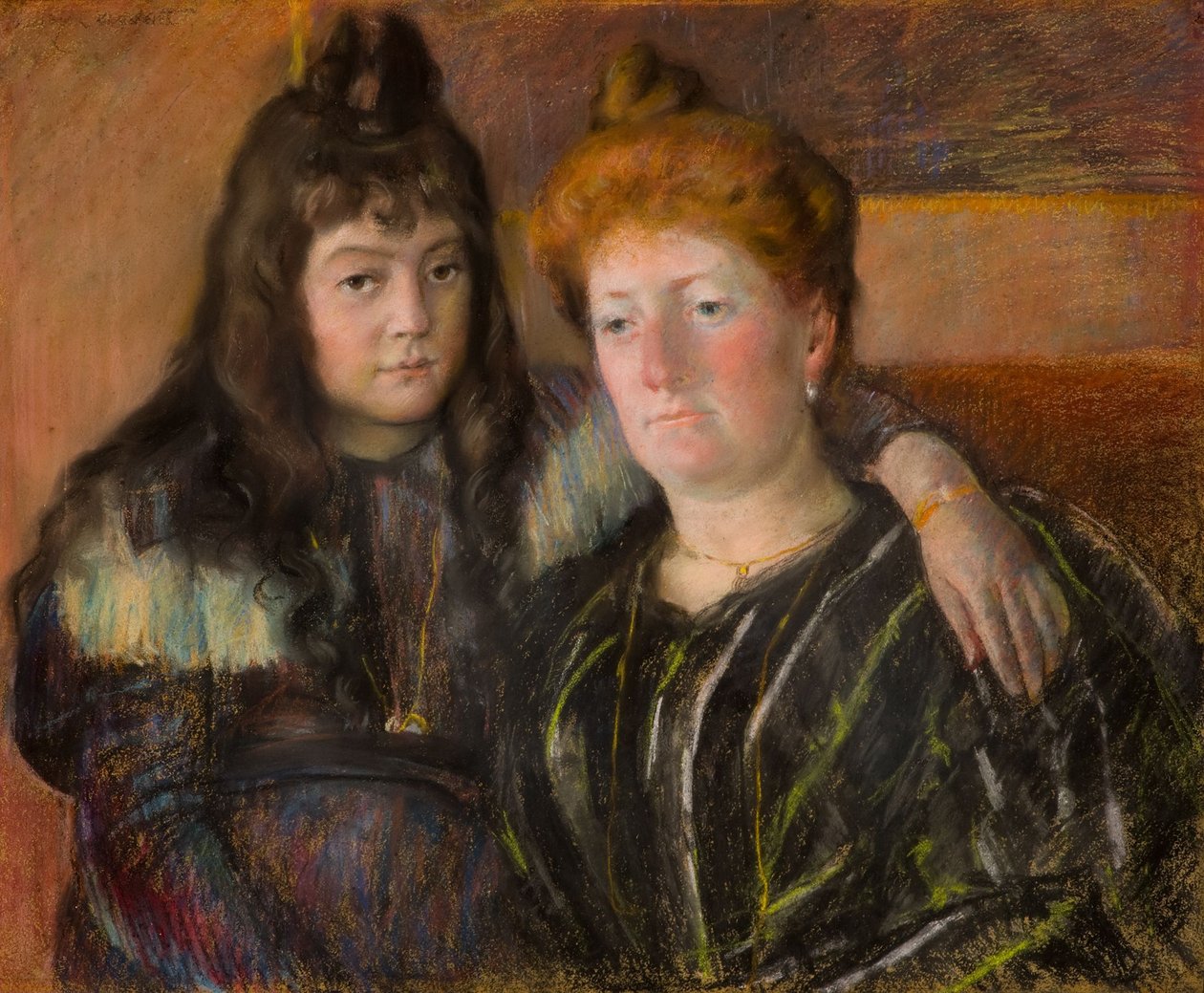 Madame Gaillard y su hija Marie-Thérèse de Mary Cassatt