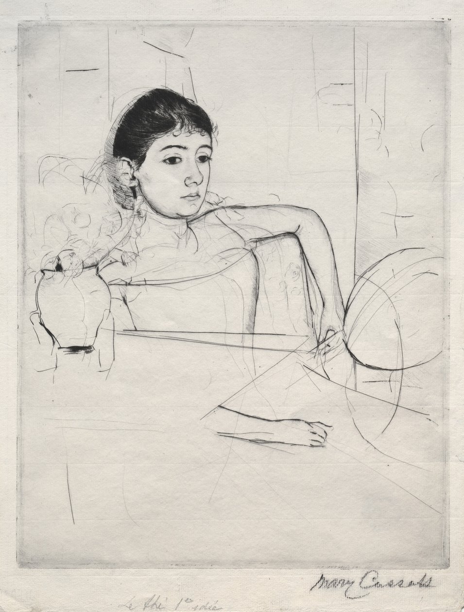Mimi como una morena, 1889 de Mary Cassatt