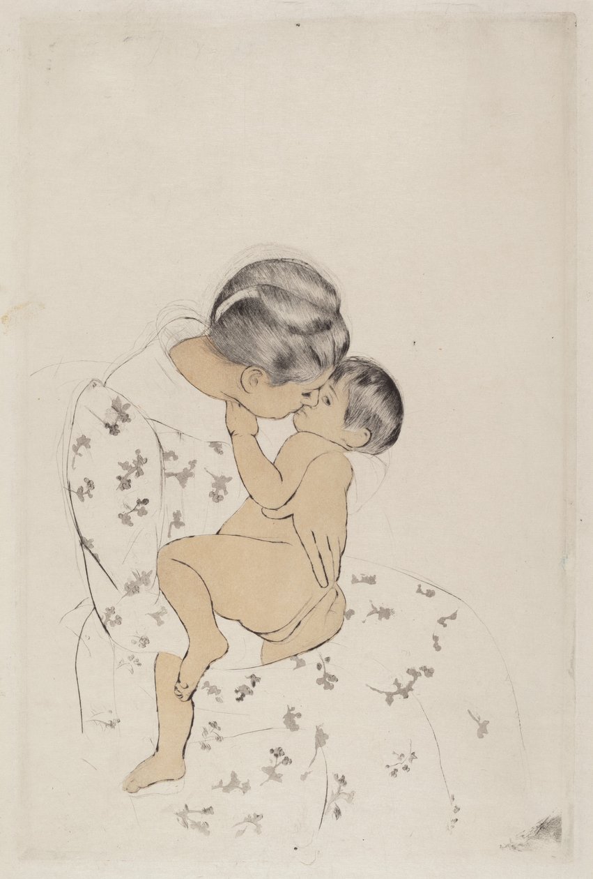 El beso de mamá, 1890-1891 de Mary Cassatt