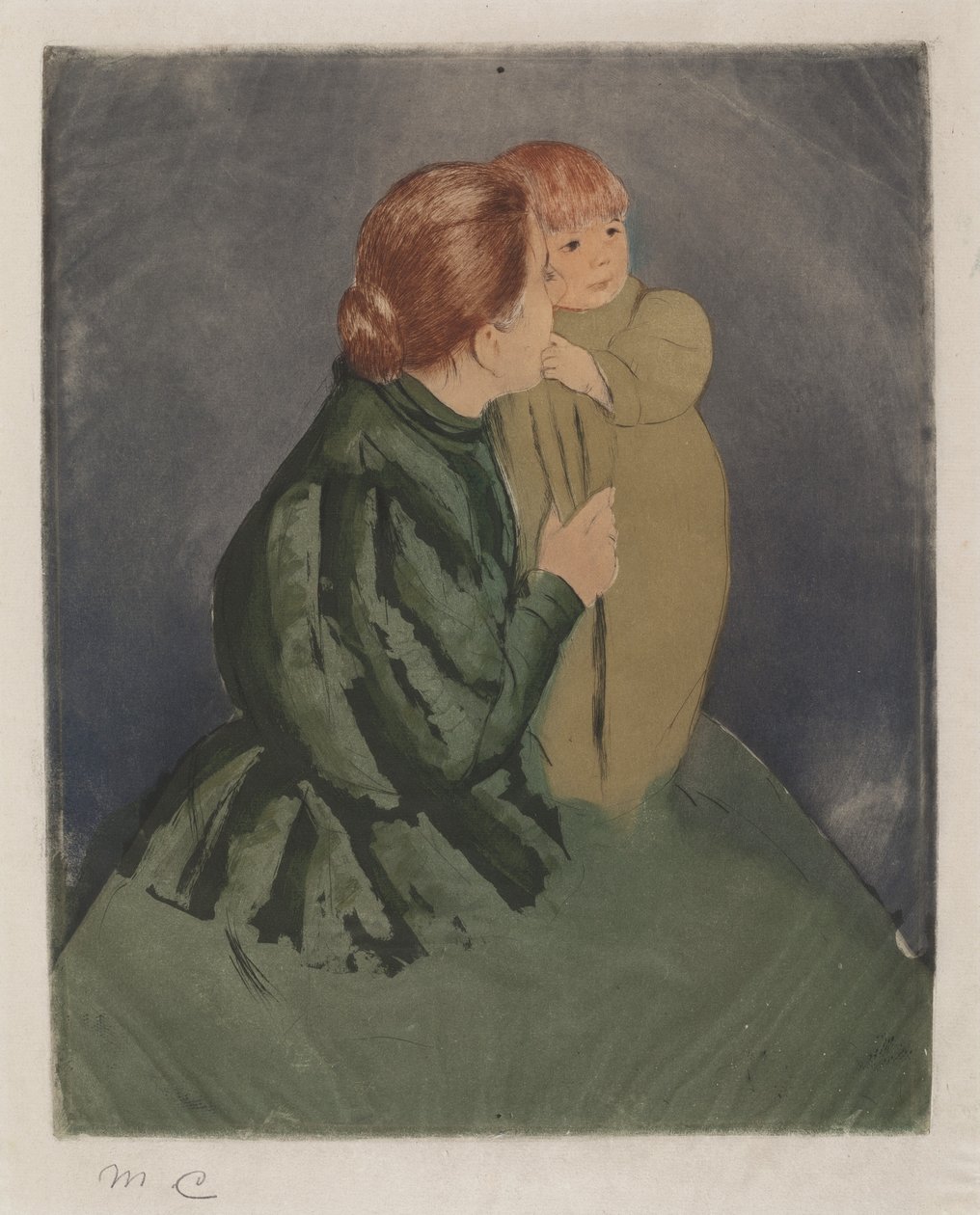Madre campesina y niño, c. 1894 de Mary Cassatt