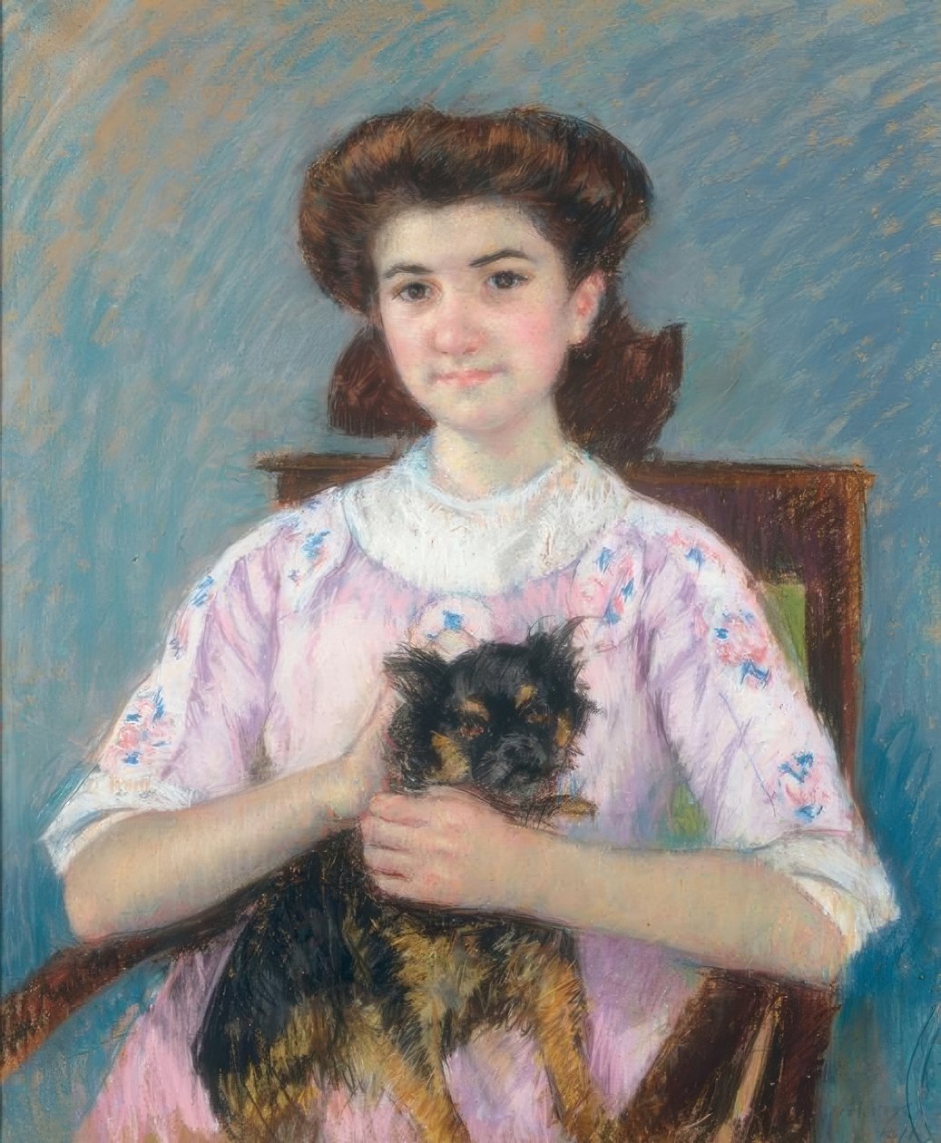 Retrato de Marie-Louise Durand-Ruel de Mary Cassatt