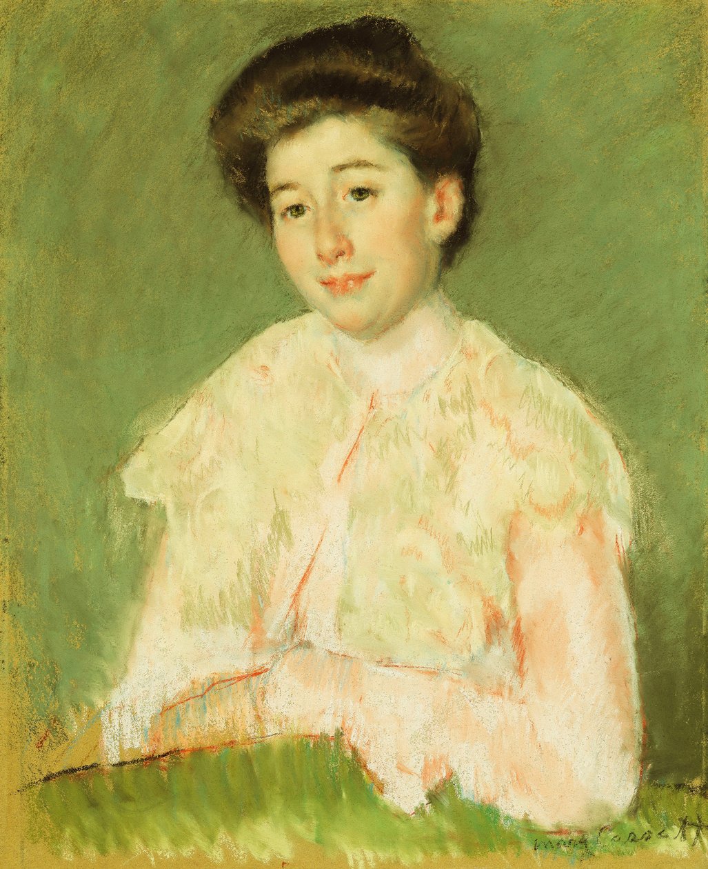 Retrato de una dama, c.1890 de Mary Cassatt