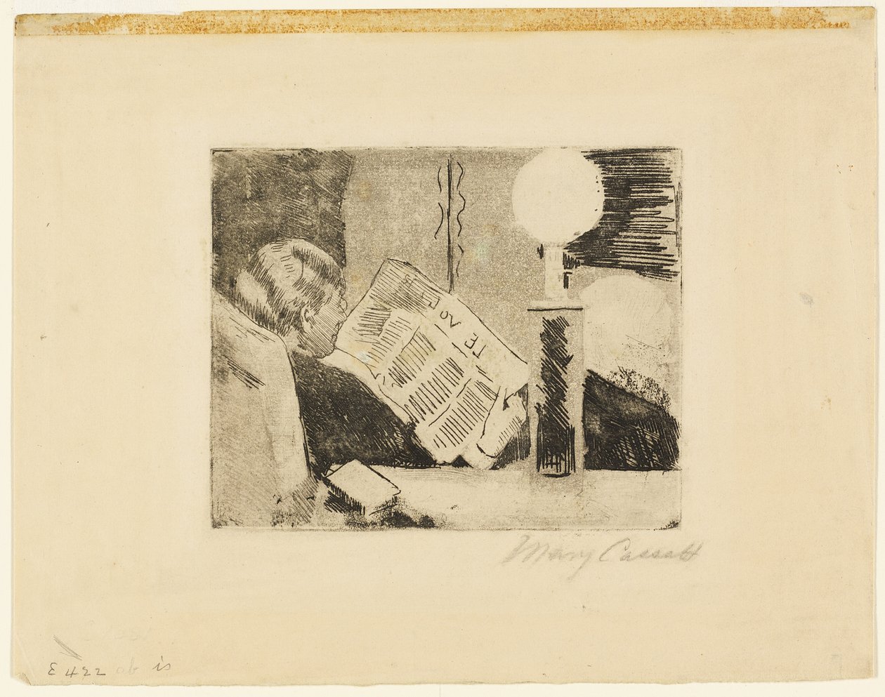 Leyendo el periódico, No.2 de Mary Cassatt