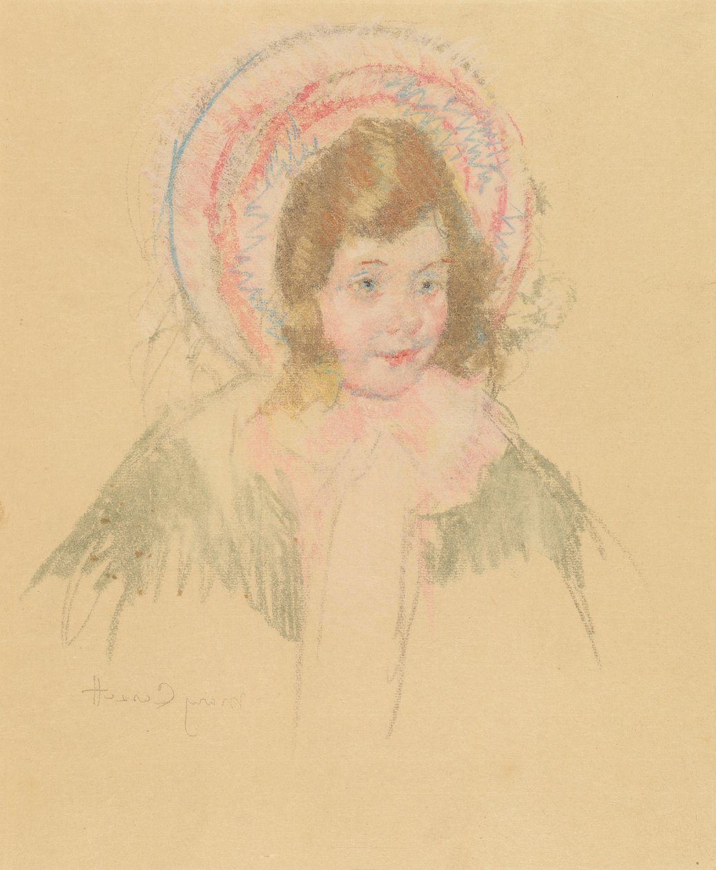 Sara con Sombrero y Abrigo de Mary Cassatt