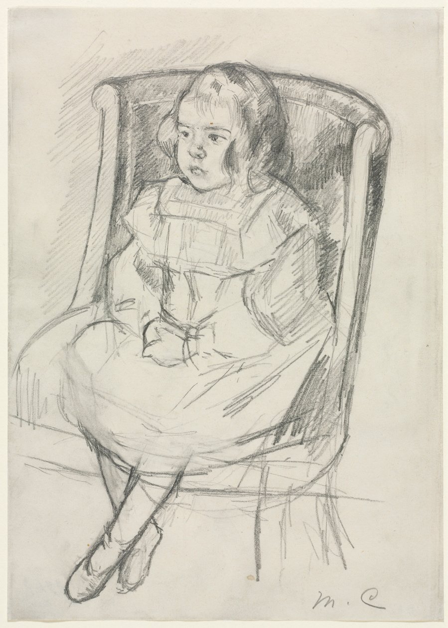Simone sentada, c. 1903 de Mary Cassatt
