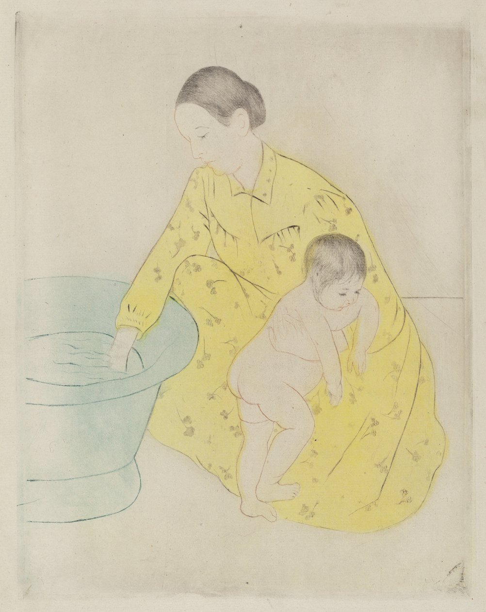 El baño, 1890-1891 de Mary Cassatt