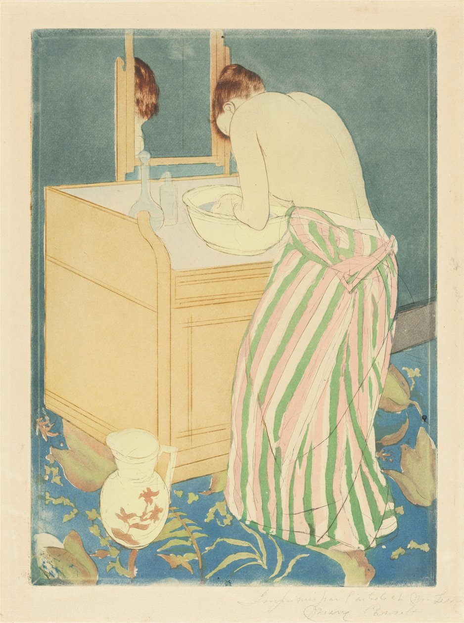 Mujer Bañándose de Mary Cassatt