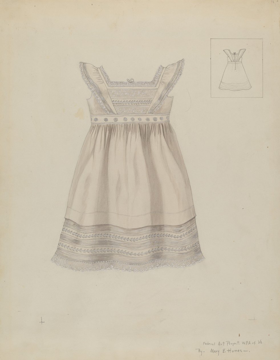 Vestido de niño, c. 1937 de Mary E Humes
