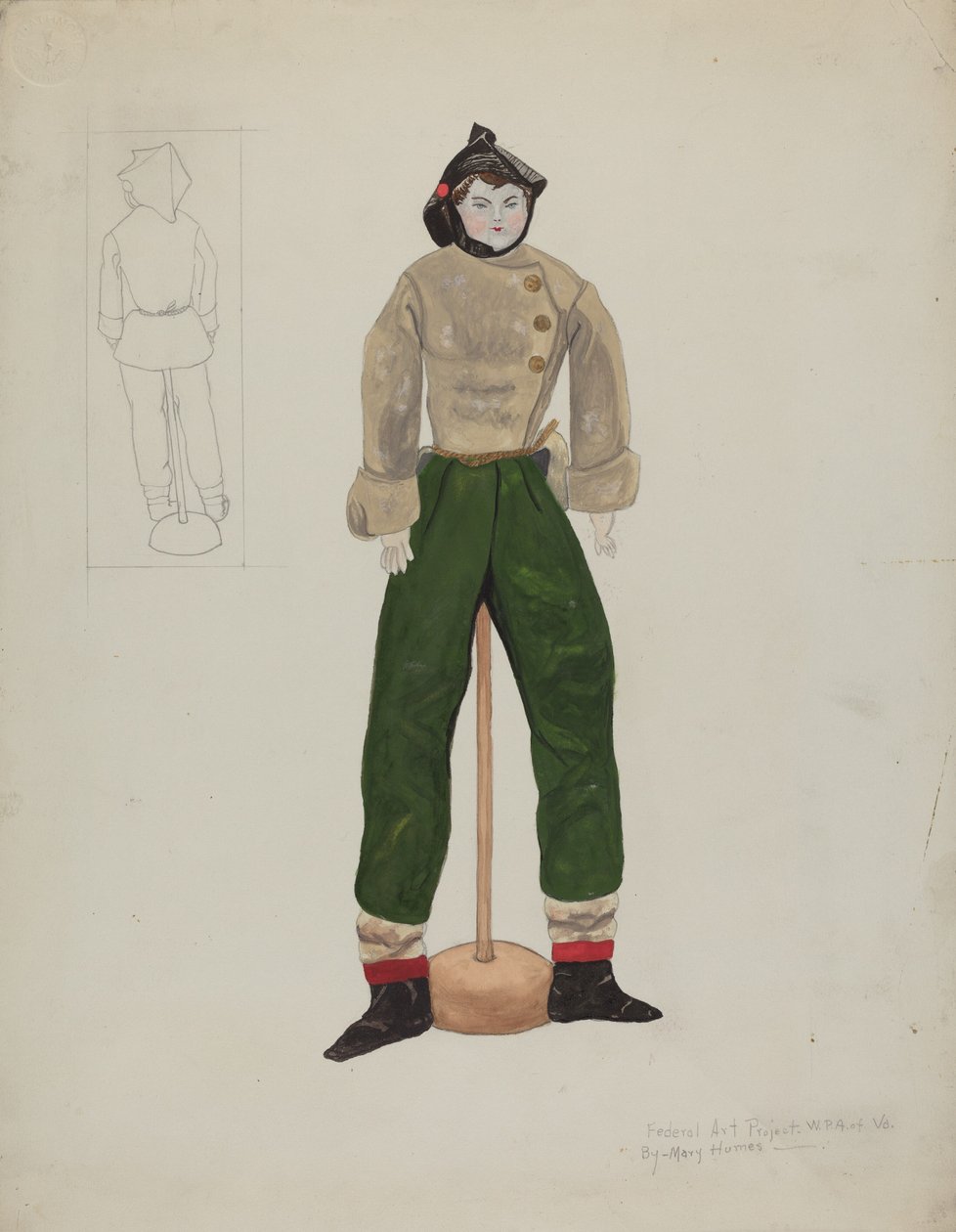 Muñeca y Disfraz, c. 1936 de Mary E Humes