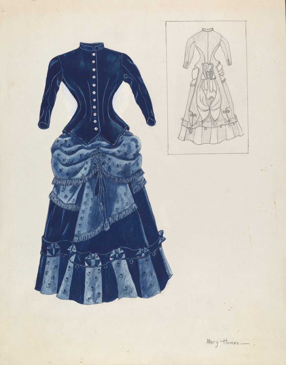 Vestido, c. 1937 de Mary E Humes