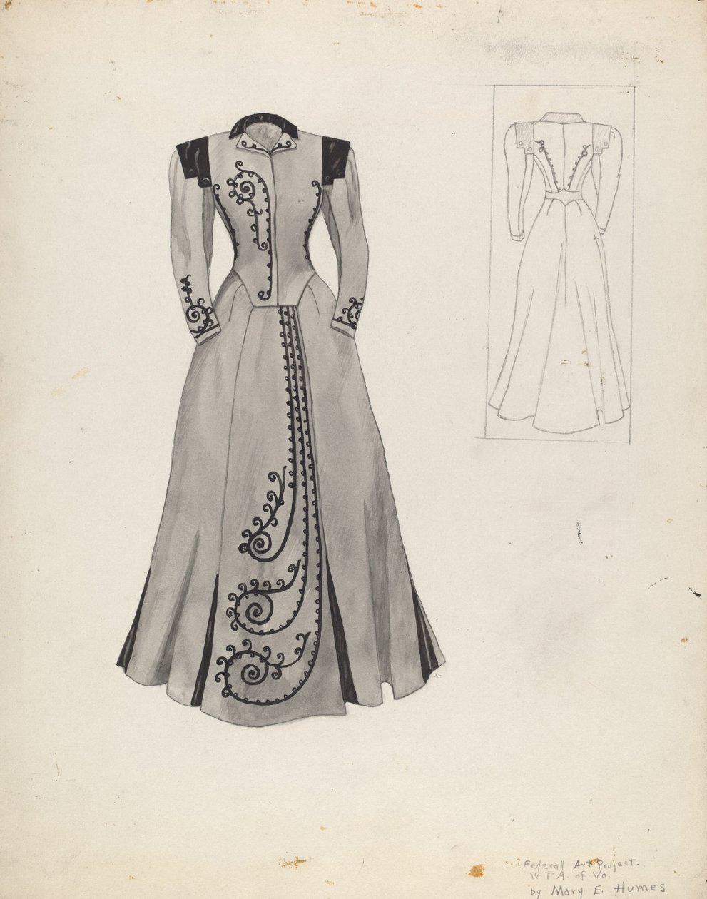 Traje de vestir de Mary E Humes
