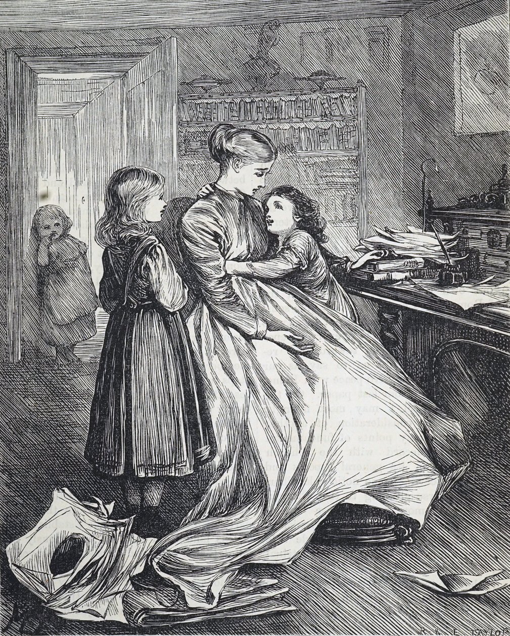 Una viuda con sus hijos de Mary Ellen Edwards