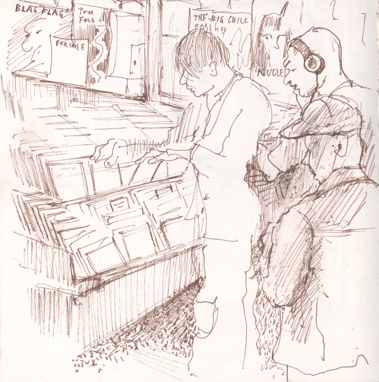 Rough Trade, 2006 (pluma y tinta) de Mary Kuper