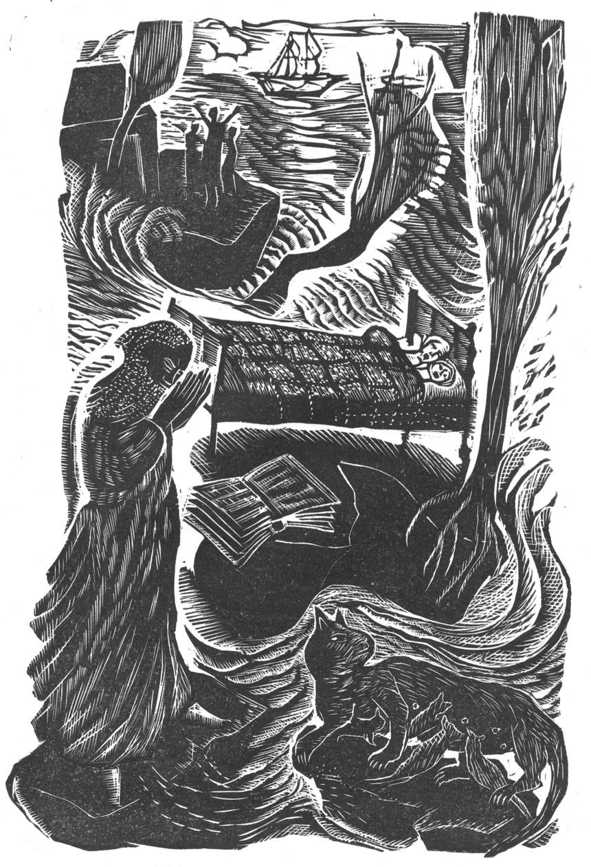 El diluvio, 2006 (grabado en vinilo) de Mary Kuper