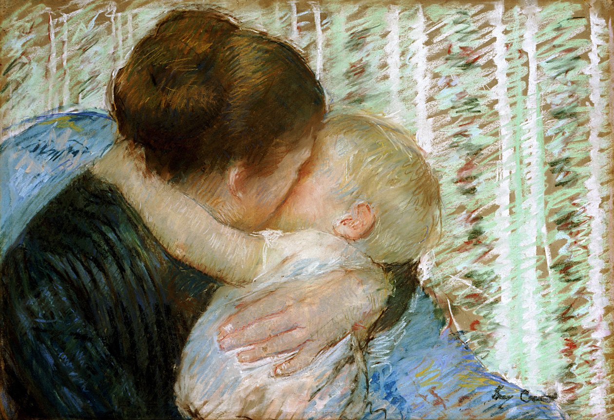 Un abrazo de buenas noches de Mary Cassatt