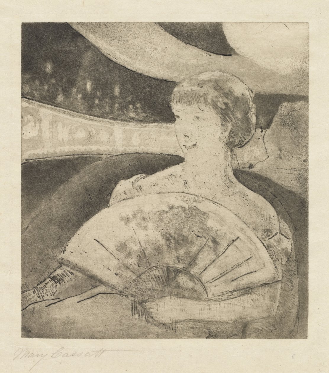 En el palco de la ópera de Mary Cassatt