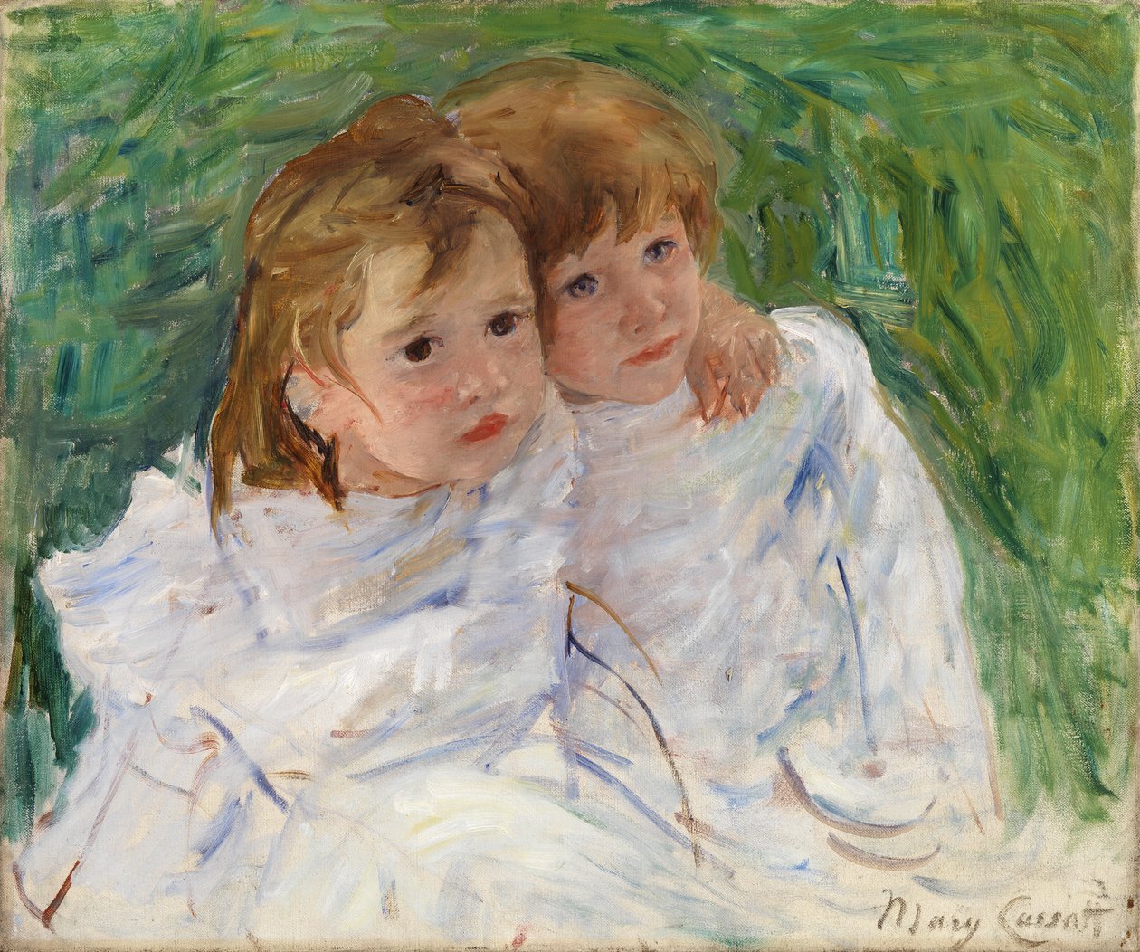 Las hermanas, c.1885 (óleo sobre lienzo) de Mary Stevenson Cassatt