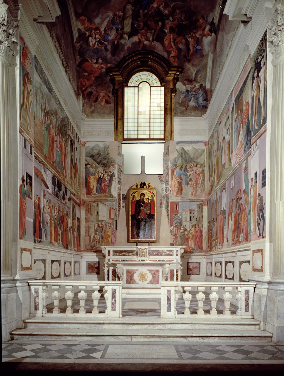 Vista general de la capilla de Filippino Lippi