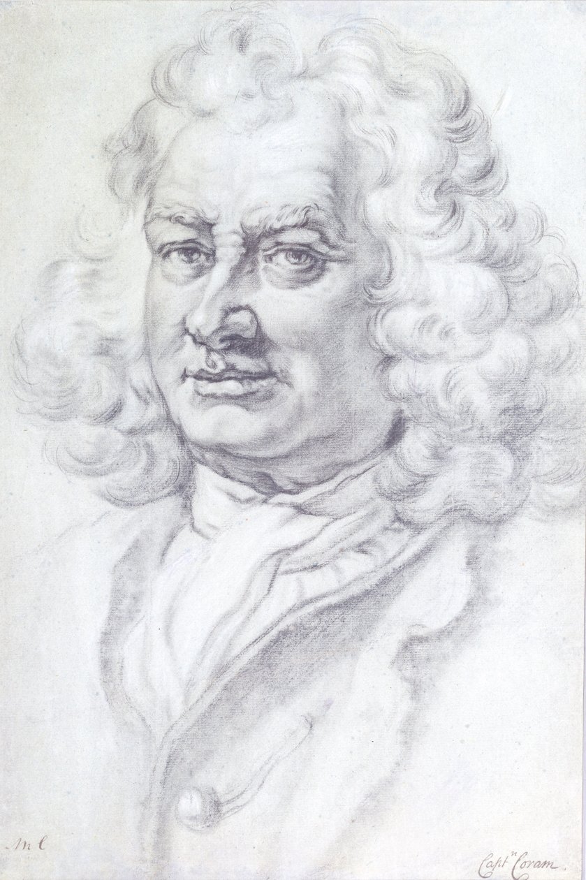 Retrato del Capitán Thomas Coram (c.1668-1751), 1768 de Mason Chamberlin