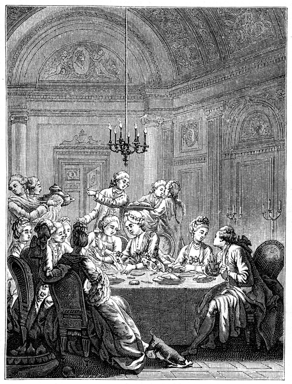 La cena, 1885 de Masquelier