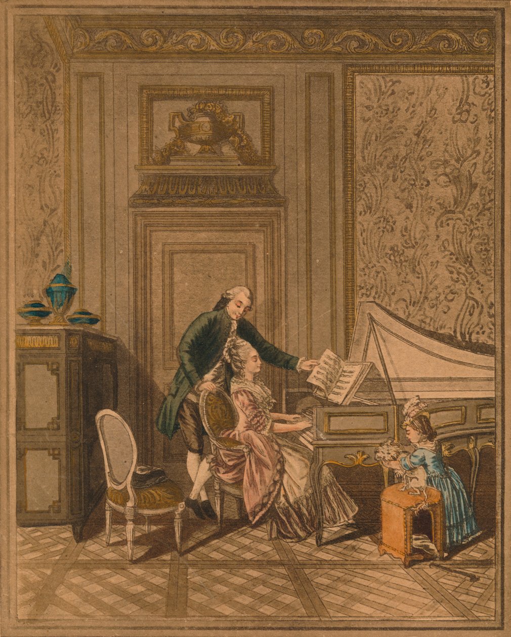 La lección de clavecín de Massard