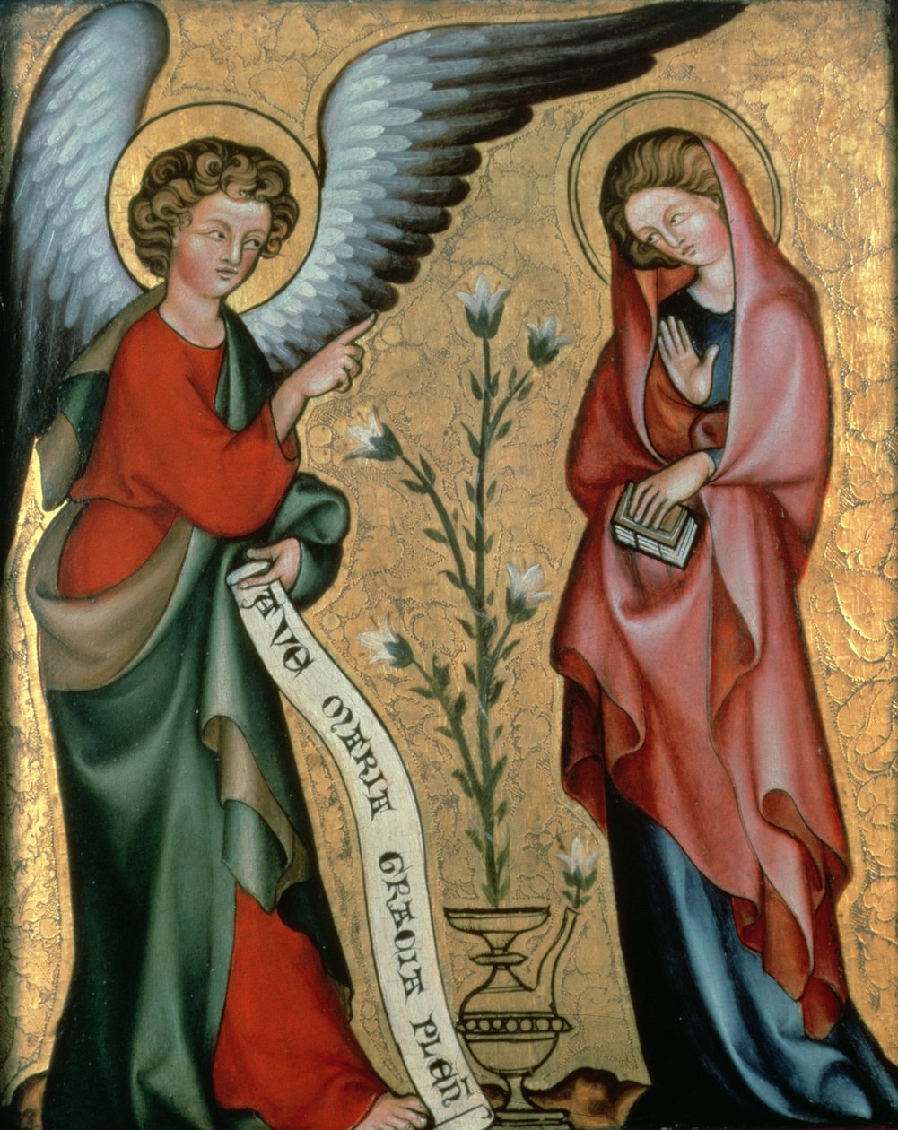 La Anunciación, c.1330 de Master of Cologne