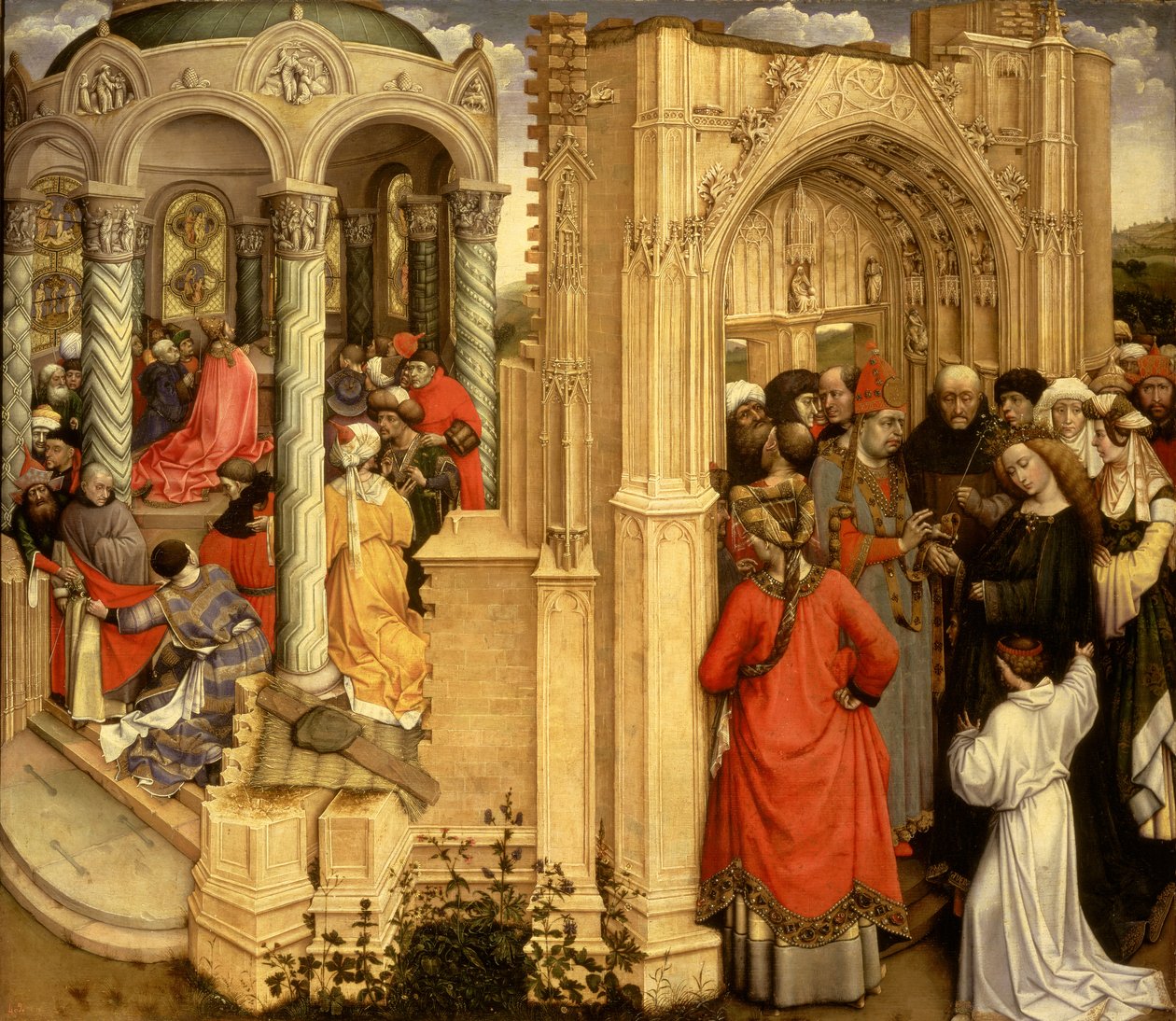 Las Nupcias de la Virgen de Master of Flémalle