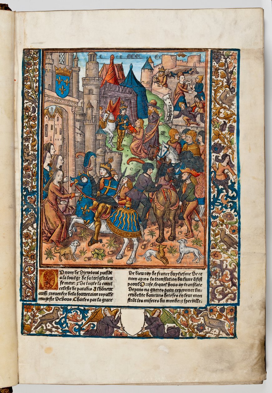 El impresor Verard presenta su libro a Carlos VIII de Francia, 1492 de Jacques de Besancon