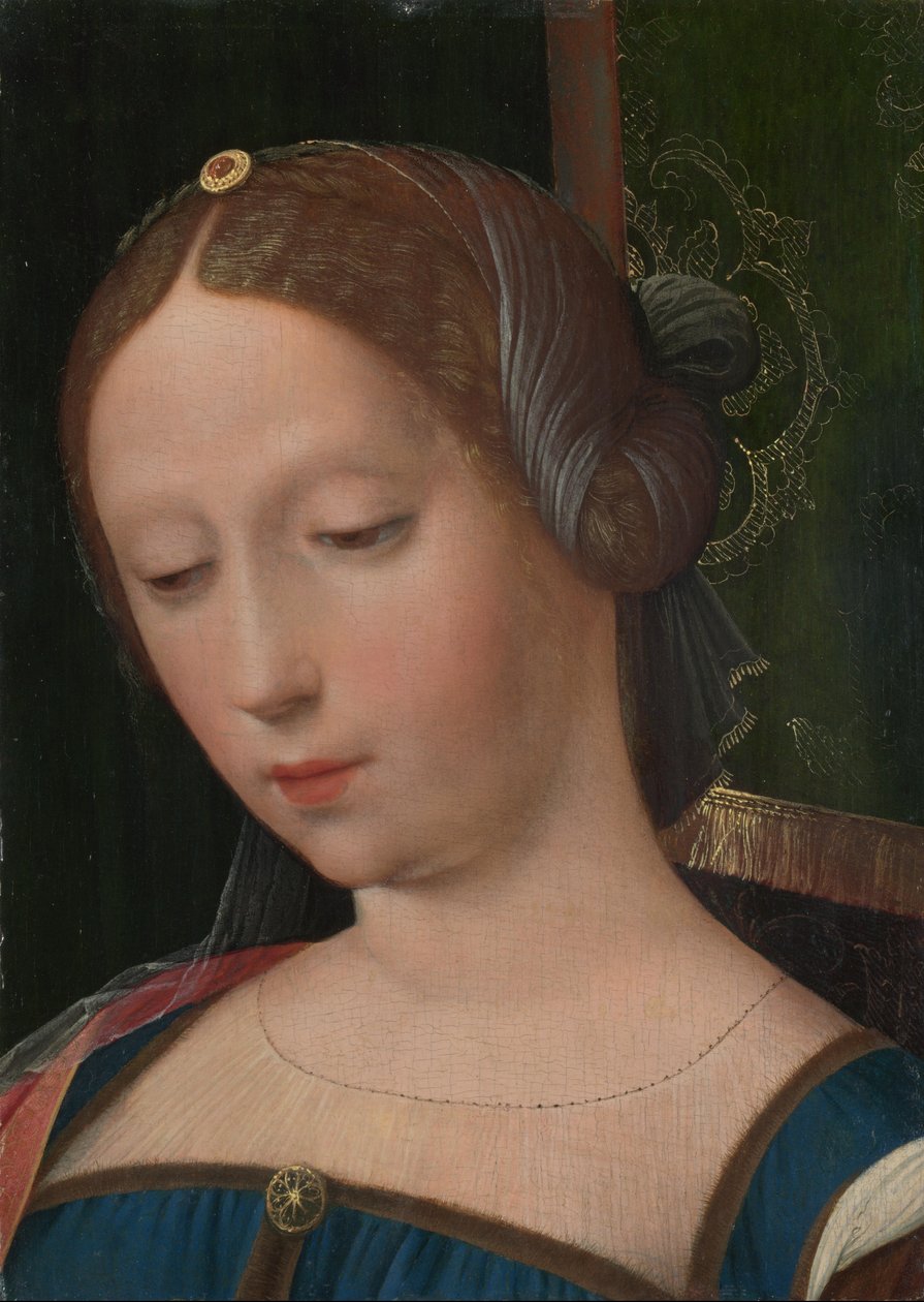 Cabeza femenina de Master of the Female Half Lengths