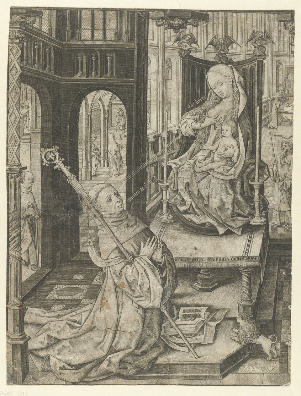 La lactancia de San Bernardo de Master I.A.M. of Zwolle