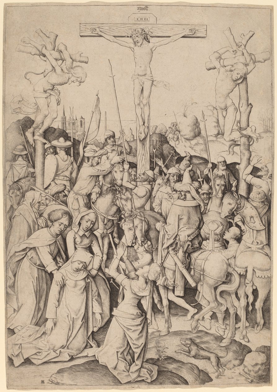 El monte del Calvario de Master I.A.M. of Zwolle