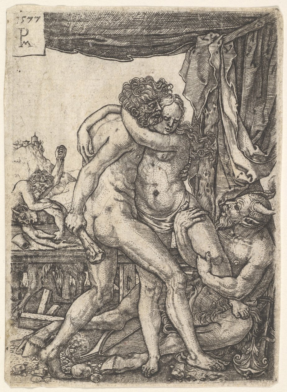 Hércules luchando contra los centauros, 1577 de Master PM
