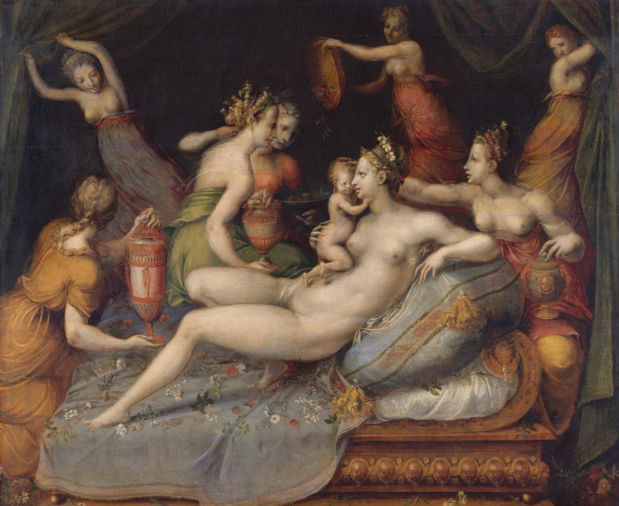 El nacimiento de Cupido de Master of Flora