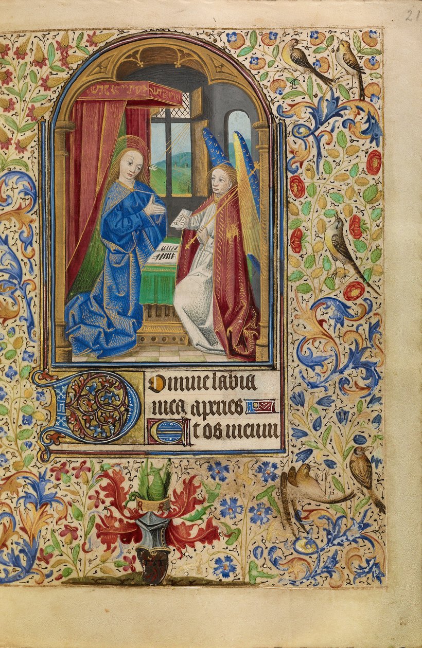 La Anunciación de Master of Jacques of Luxembourg