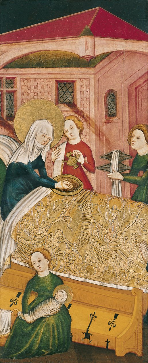 El nacimiento de la Virgen de Master of Konstanz