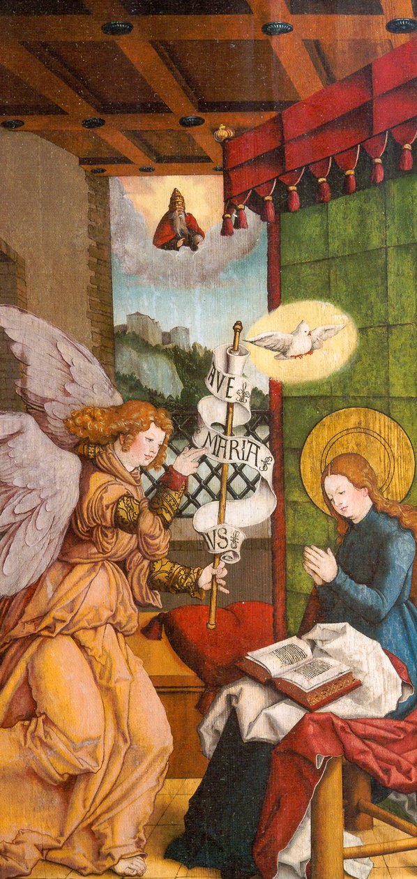 Alemán: La Anunciación de Master of Messkirch