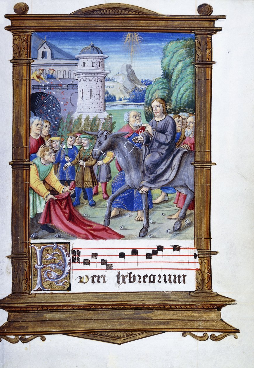 La entrada en Jerusalén de Master of the Anglo Hours