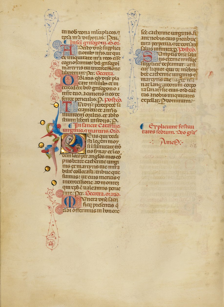 Inicial D: Santa Catalina de Master of the Brussels Initials
