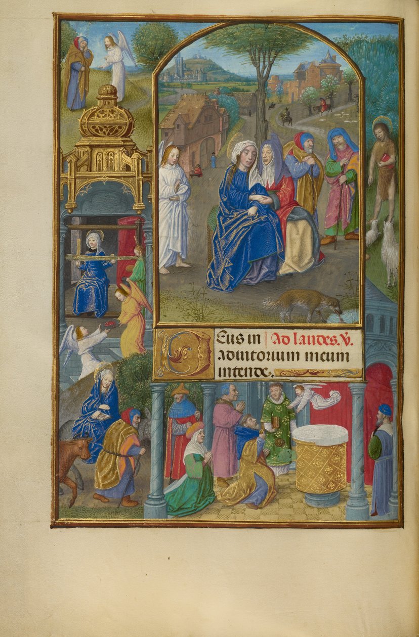 La visita de Master of the Dresden Prayer Book