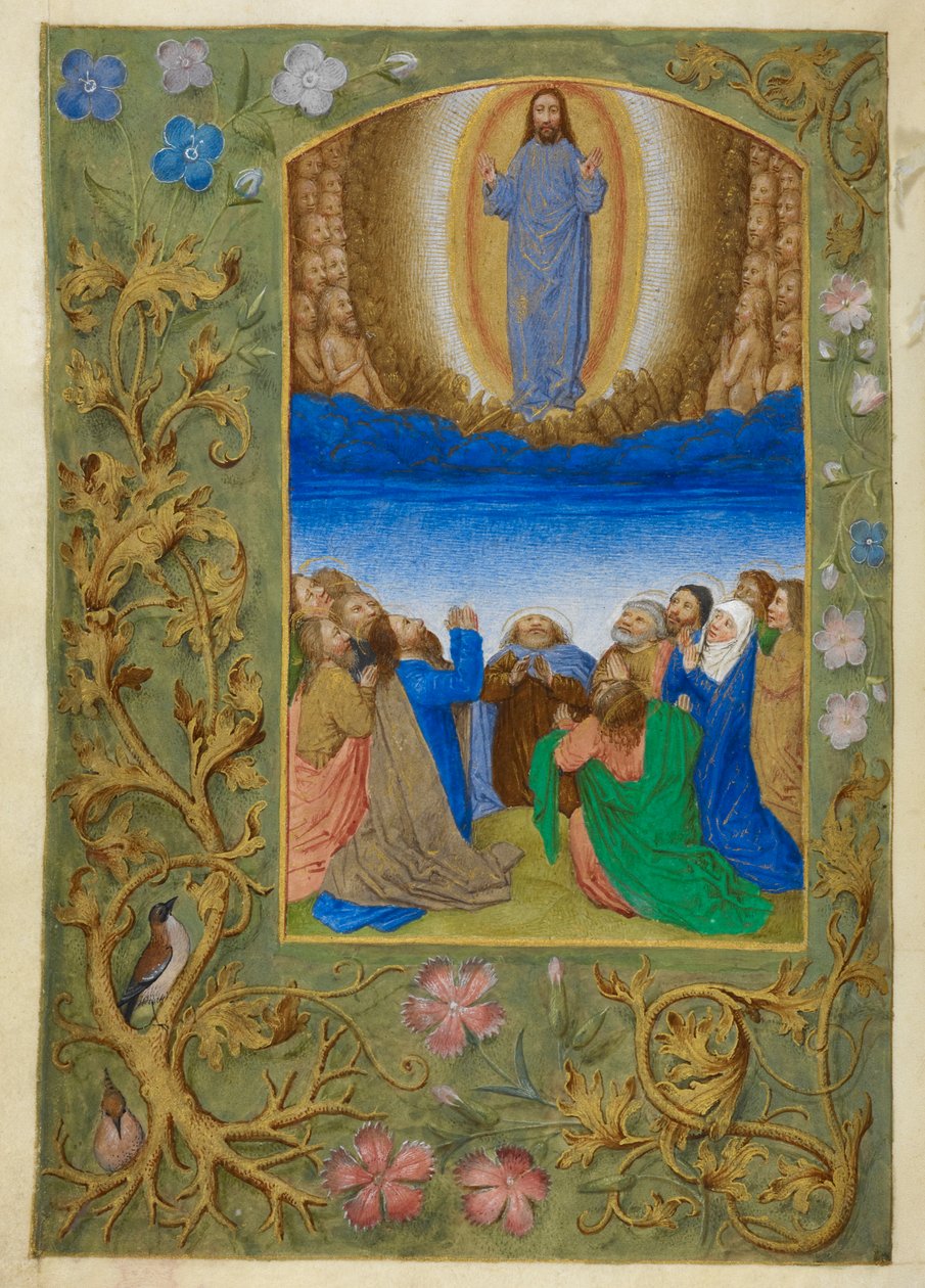 La Ascensión. de Master of the Dresden Prayer Books