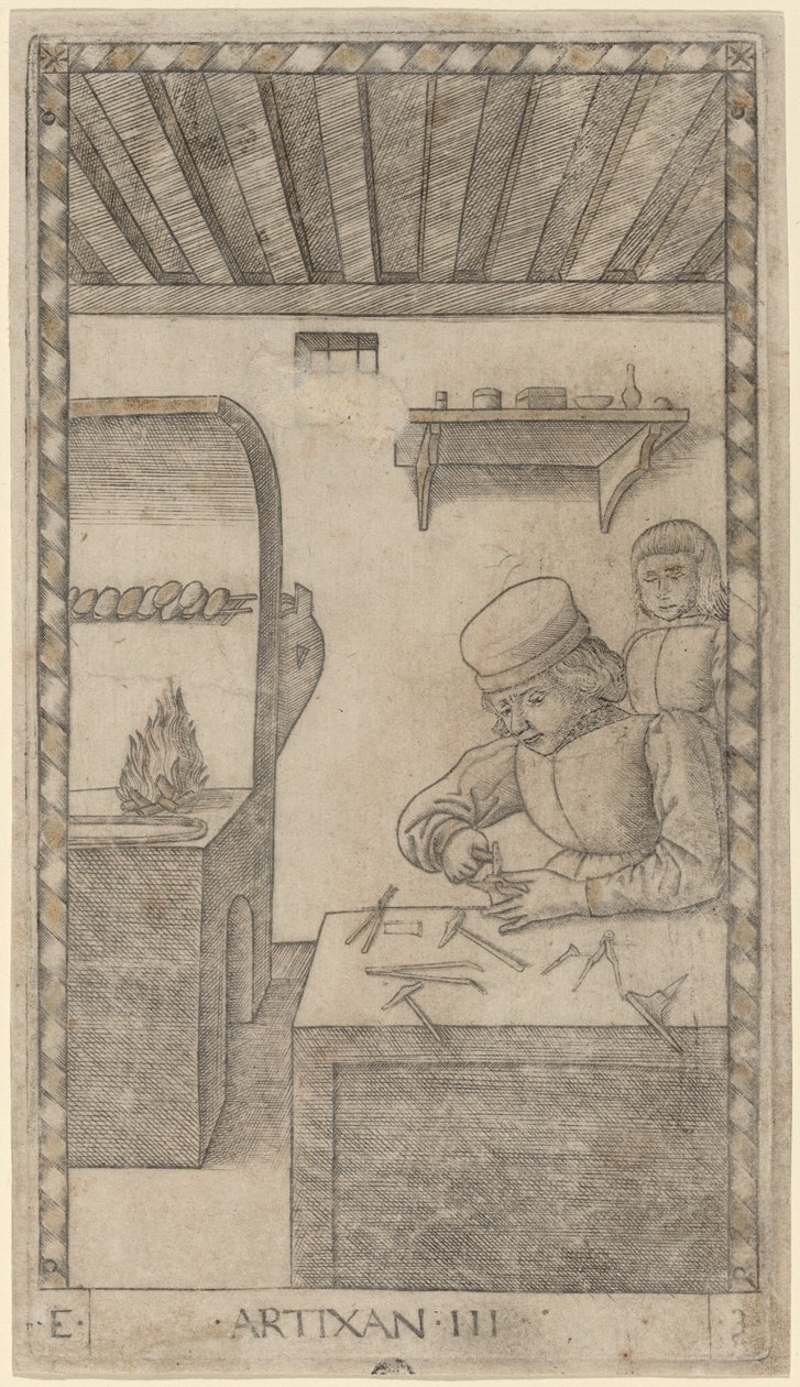Artesano de Master of the E Series Tarocchi