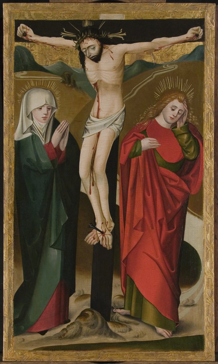 La crucifixión de Master of the Hanover Marktkirche Altar