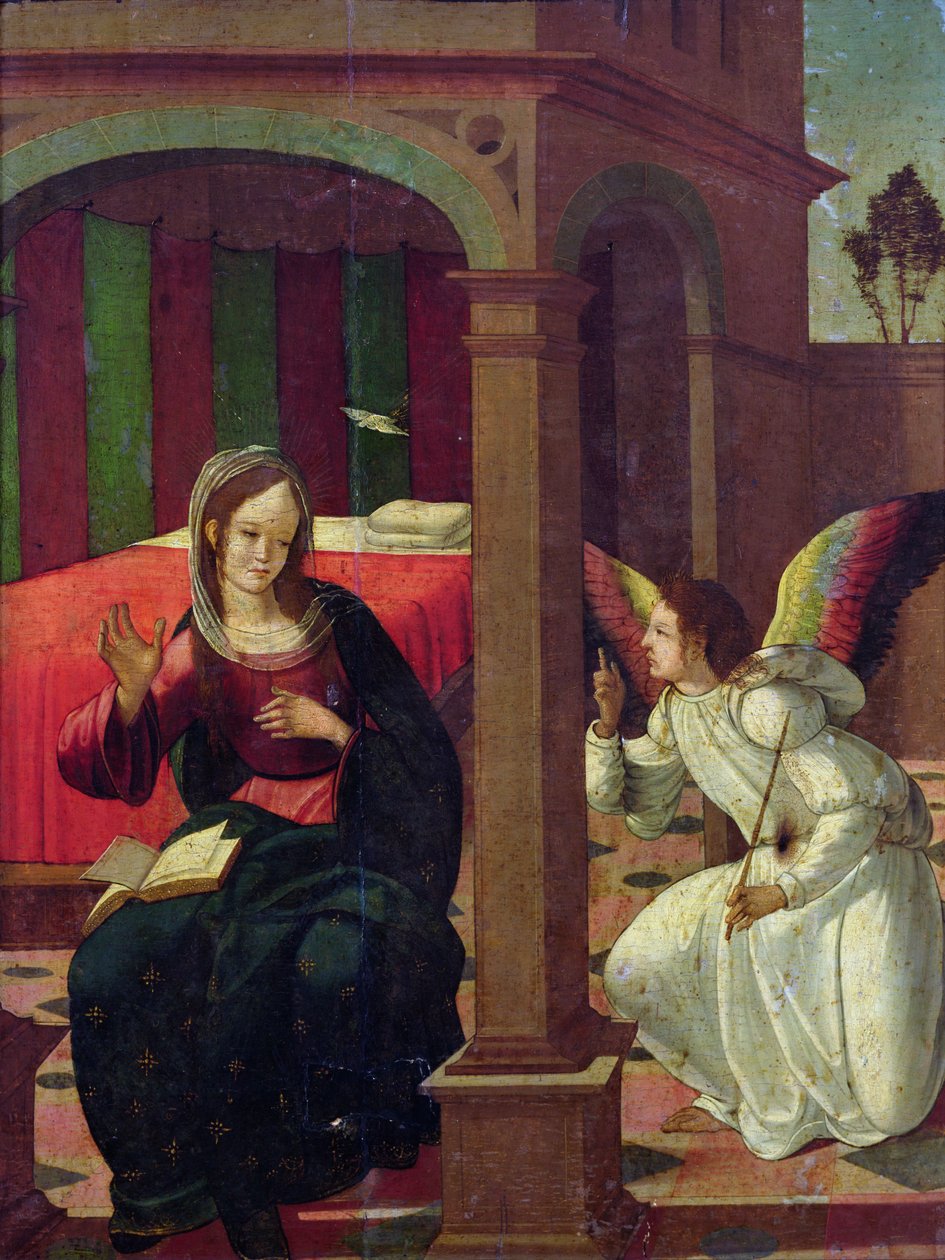 La Anunciación de Master of the Manchester Madonna