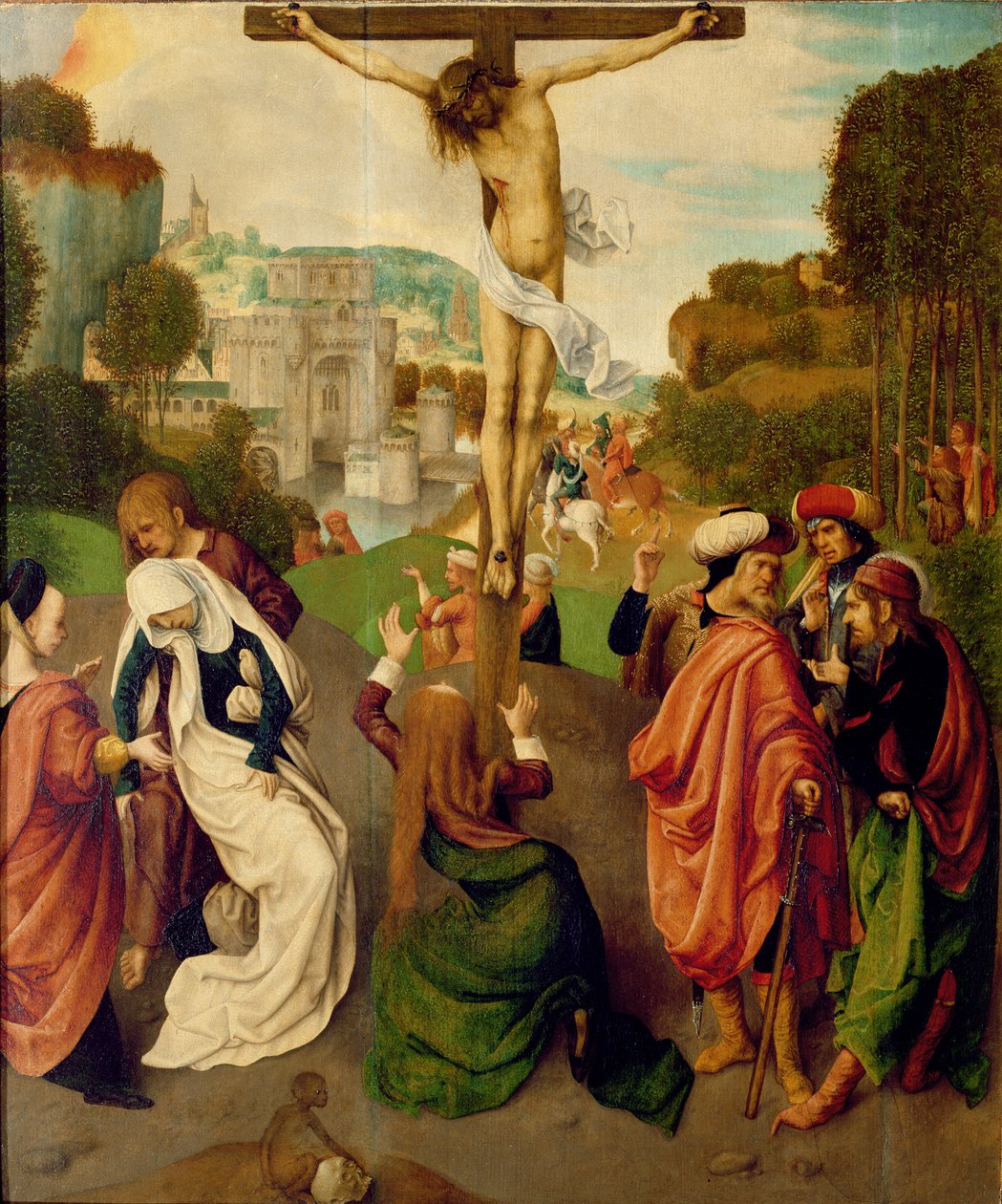 Crucifixión de Master of the Virgo Inter Virgines