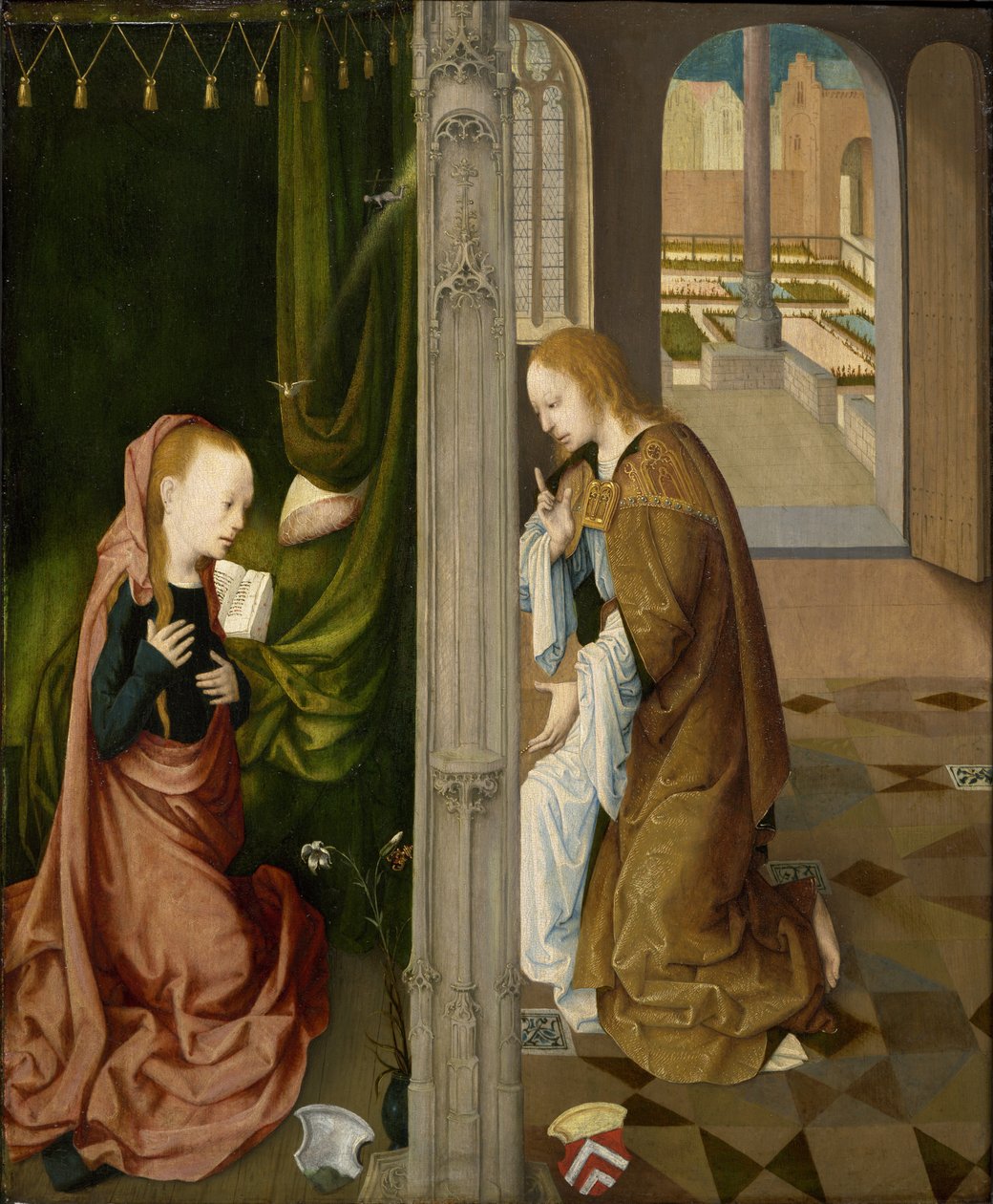 La Anunciación de Master of the Virgo Inter Virgines