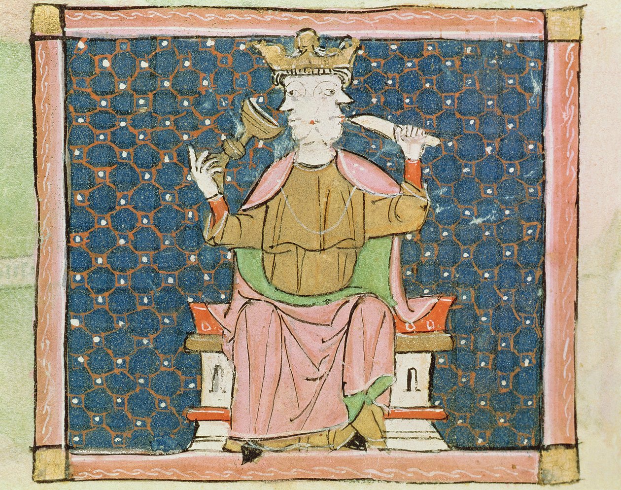 Fol.57v Enero: Jano de Matfre Ermengaut